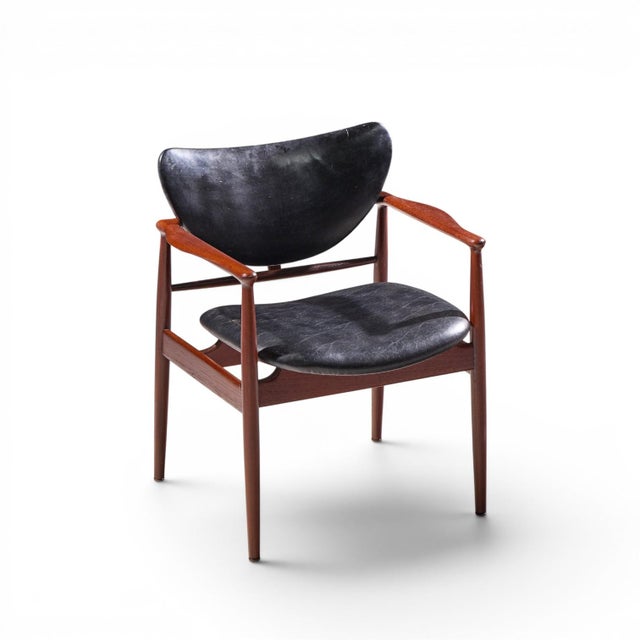 Finn Juhl for Niels Vodder Model Nv-48 Mid Century Danish Teak Lounge Chairs - Pair For Sale - Image 12 of 12