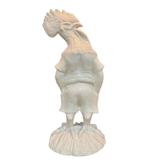 This handmade shiny glazed rooster from Caldas da Rainha is a stunning example of Portuguese artistry. Standing at nearly...