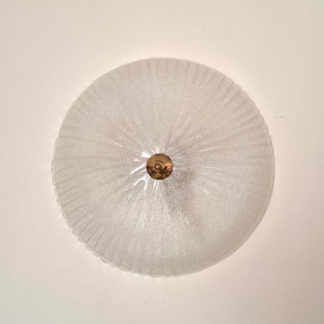 Metal Honsel Ceiling or Wall Light in Murano Glass, Germany, 1970s For Sale - Image 7 of 17