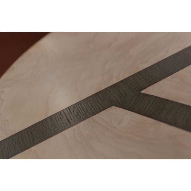 Transitional Round Chairside Merury Spot Table For Sale - Image 3 of 5