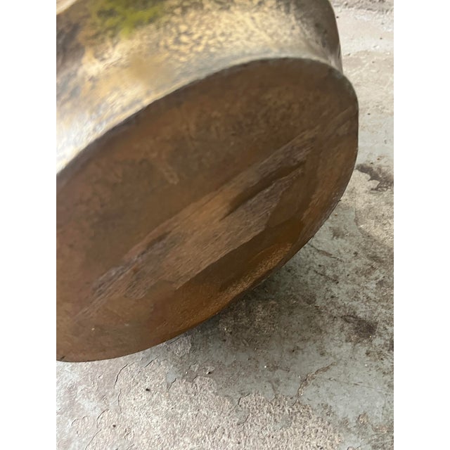 Bronze Contemporary Bronze Toned Metal Organic Planter For Sale - Image 8 of 9