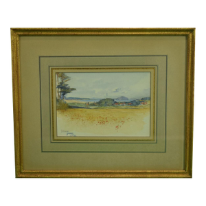 Mid 20th Century Scottish Belhaven Dunbar Landscape Watercolour