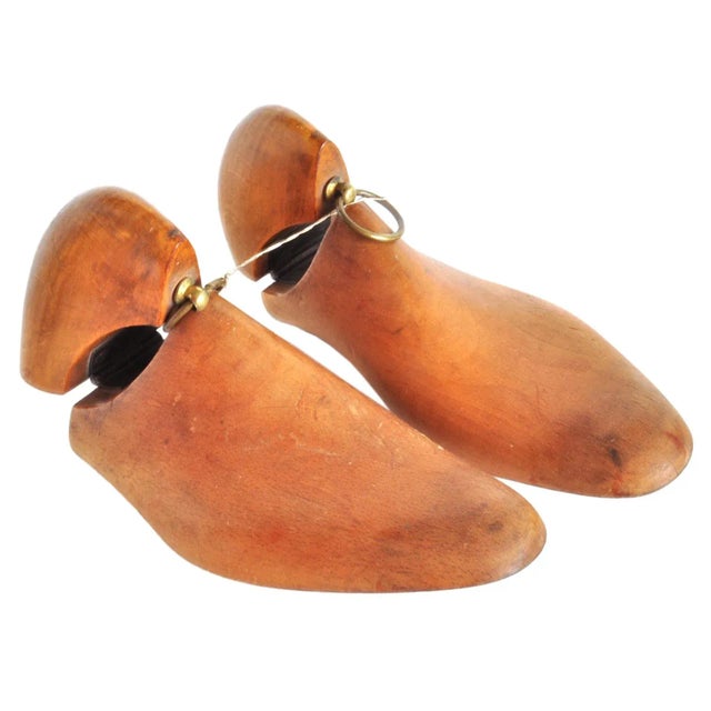 Mid 20th Century Wooden Shoe Molds - Pair | Chairish