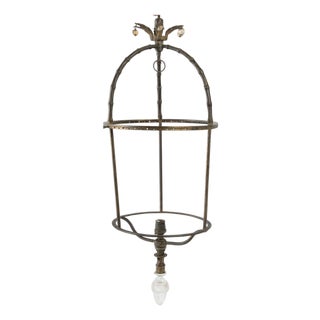 Antique Brass Lantern Frame in the style of Maison Bagues For Sale