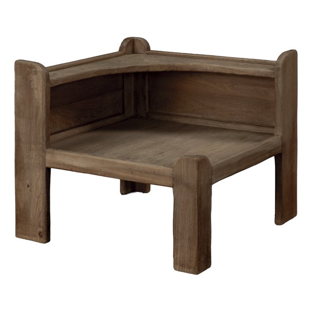 Brutalist Table in Oak, 1963 For Sale