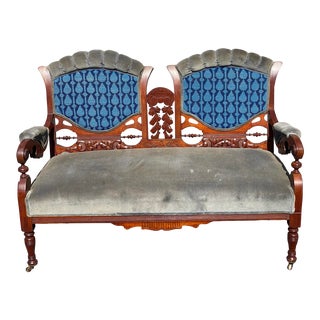 20th Century Vintage English Edwardian Bench For Sale
