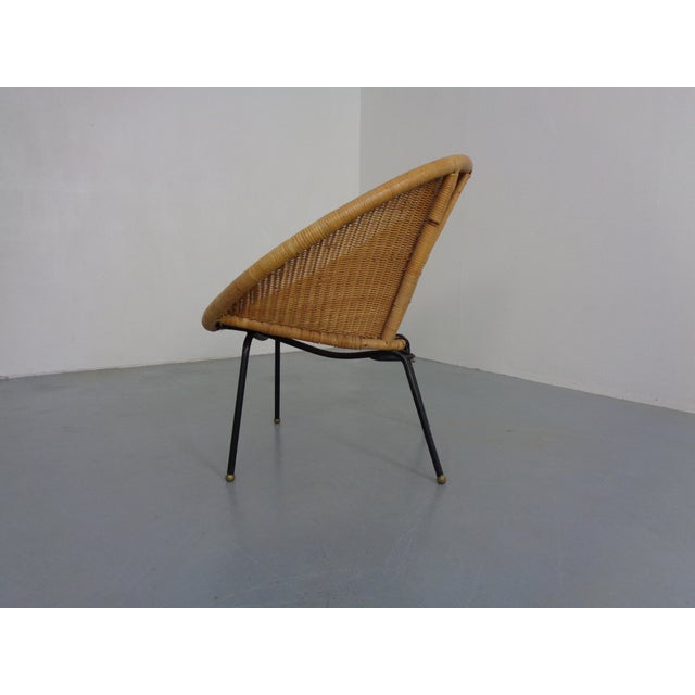 Mid-Century Modern Wicker Chair by Paul McCobb, USA, 1950s For Sale - Image 9 of 17