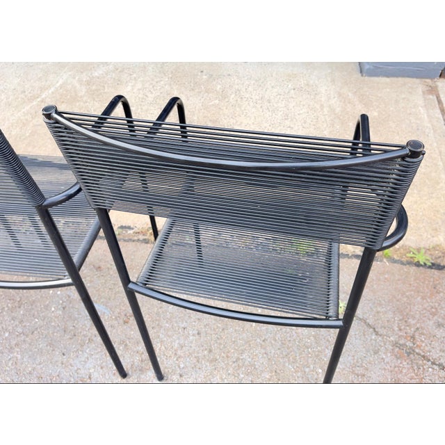 Vintage Italian Spaghetti Strap Armchairs Modèle 131 Attributed to Giandomenico Belotti for Alias, Set of 4 For Sale - Image 15 of 15