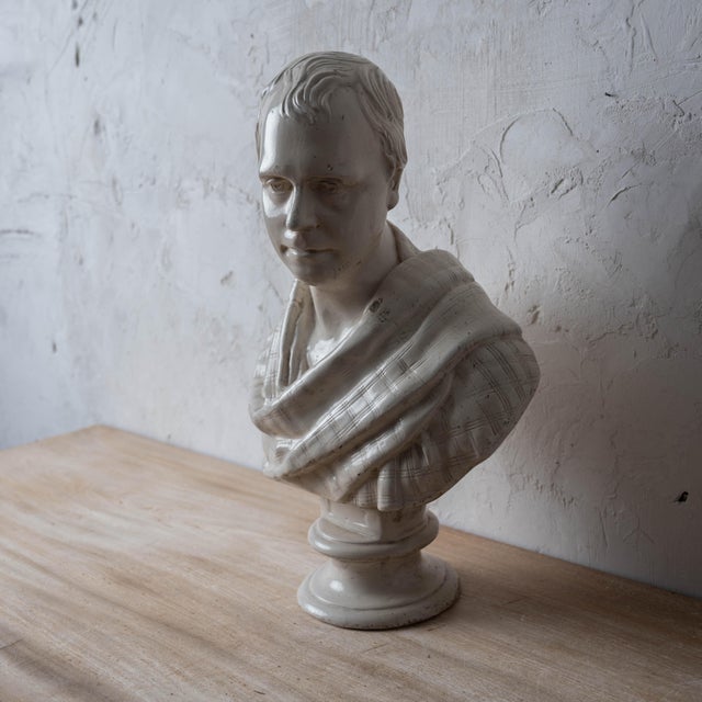 After Sir Francis Chantrey, Library Bust of Sir Walter Scott, Circa 1840 For Sale - Image 4 of 13