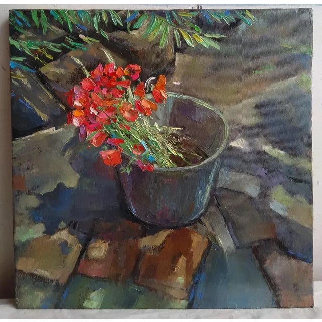 Contemporary Kamsar Ohanyan, Field Poppies, 2022, Oil on Canvas For Sale - Image 3 of 5