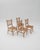 A five-piece dining set, designed following the most sophisticated trend in natural fiber furniture in 1970s continental...