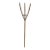 19th-Century Hand-Carved Wooden Pitchfork With Branded Initials For Sale