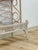 Mid 20th Century Vintage Etagere Henry Link Rattan Whitewash Three-Tier Glass Shelves Coastal For Sale - Image 5 of 16