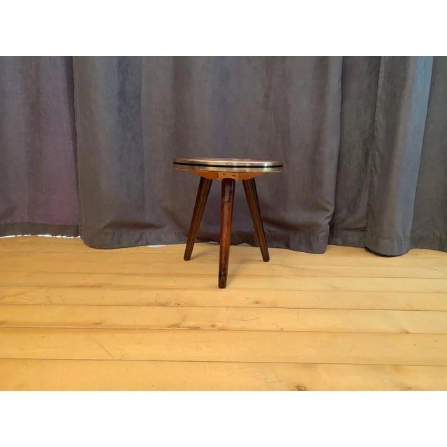 Flower table from the 1960s. In original and very good state of preservation. Attractive form.