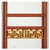 Chinoiserie Chinoiserie Five Panel Red Lacquer & Gilt Mirror Screen For Sale - Image 3 of 5