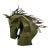 Horse Bust Equestrian Sculpture Handcrafted Paper Mache Brutalist Style Decor For Sale
