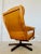 Tan Vintage Swedish Leather Reclining Swivel Chair from Göte Möbler, 1970 For Sale - Image 8 of 16