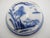 Late 19th Century Japanese Shunga Secret Erotica Blue Porcelain Seal Paste or Trinket Jar With Lid For Sale - Image 5 of 10