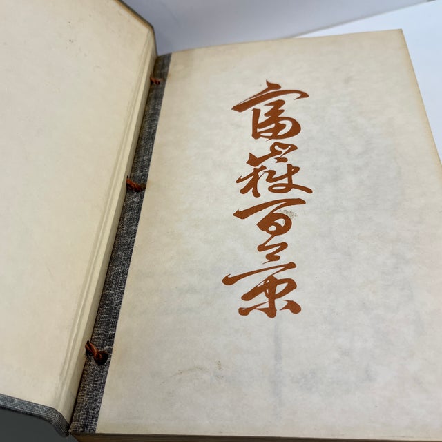 Mid-Century Modern 1960 One Hundred Views of Fuji Hokusai Book For Sale - Image 3 of 12