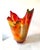 An absolutely stunning, mid-century modern Murano art glass glass vase.