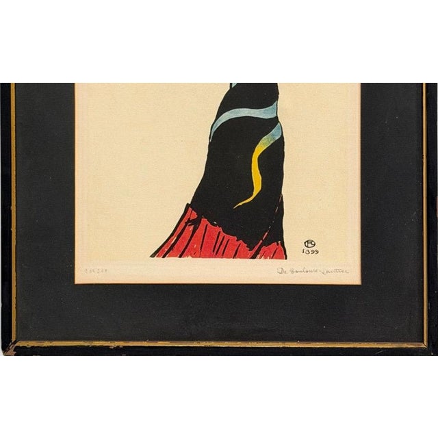 Vintage Henri De Toulouse-Lautrec Jane Avril Musée d'Albi Lithograph Numbered 206 of 350 For Sale In Portland, ME - Image 6 of 11