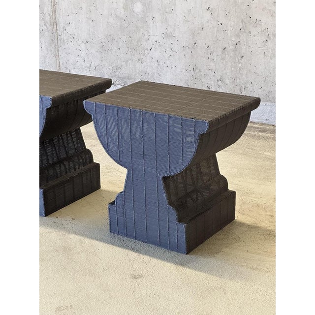 Metal Vintage Industrial Side Tables, Set of 2 For Sale - Image 7 of 11