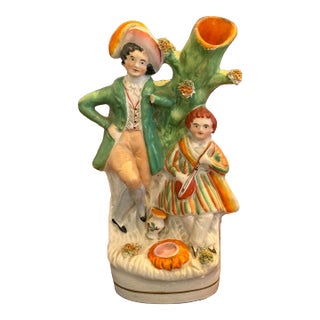 19th Century Staffordshire Spill Vase For Sale
