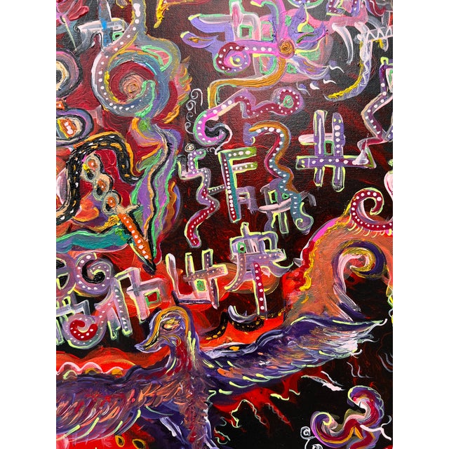 Original Abstract Painting on Canvas by Serg Graff, Coa, Titled "Phoenix" For Sale In Jacksonville, FL - Image 6 of 11