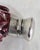 Antique Victorian Bohemian Cut Glass Vanity Scent Bottle with Silver Mount For Sale - Image 17 of 18