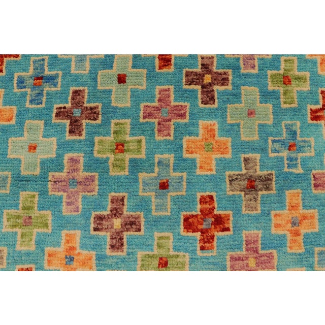 Boho Chic Balochi Nyasia Hand Knotted Wool Rug - 3'4'' X 4'11'' For Sale In New York - Image 6 of 10