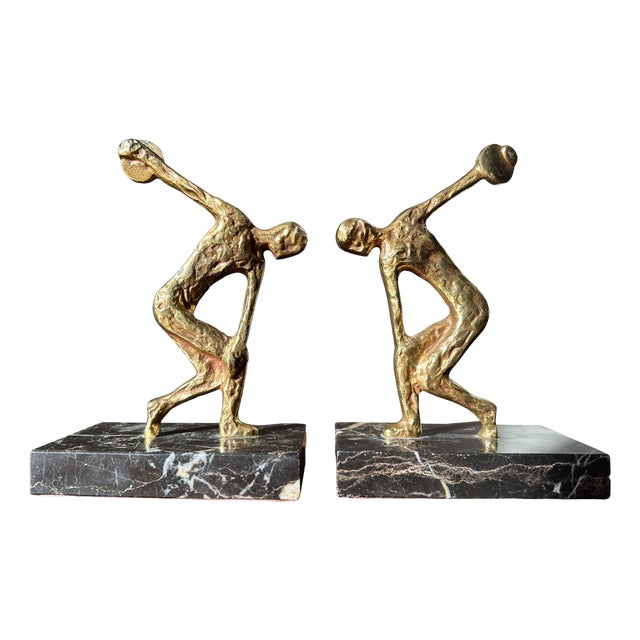 Vintage Brutalist Bookends, 1970s, Set of 2 For Sale