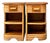 Vintage Stacked Rattan Nightstands After Frankl For Sale