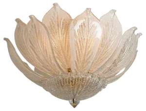 Murano Glass Flush Mount from Barovier & Toso, Italy, 1970s