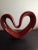 1970s Zsolnay Pecs Hungary Red Ceramic Heart Sculpture For Sale - Image 4 of 6