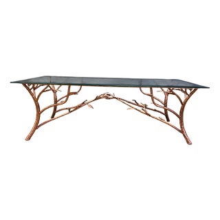 Vintage Wrought Iron Branch Coffee Table, 1970s For Sale