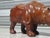 Brown Vintage Leather Rhinoceros, India, 1950s For Sale - Image 8 of 14