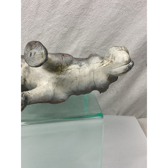Leather Clad Bull Dog Figure. 1 of 2 For Sale - Image 4 of 7