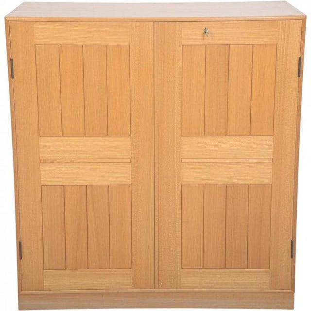 Vintage Cabinet in Elm by Mogens Koch, 1970s For Sale - Image 16 of 16