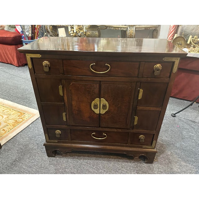 Thomasville Hollywood Regency Chinoiserie Commode For Sale - Image 10 of 12