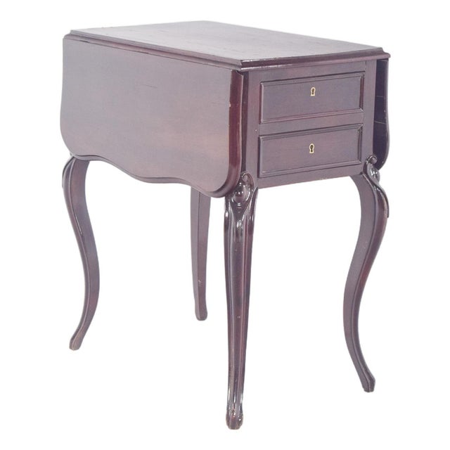 English Potty Table with Flaps, 1890s For Sale - Image 11 of 11
