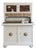 Antique White Glass Display Cabinet For Sale
