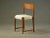 Reupholstered dining chair in oak designed by Hans J. Wegner and produced by Plan Møbler for the new city hall in Aarhus...