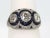 Circa 1920s Deco Platinum Sapphire Diamond 3.28 Carats Ring Size 6.5 For Sale - Image 4 of 8