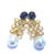 Bochic "Capri" Vintage Multi Sapphire & Ruby Earrings Set In 18K Gold & Silver For Sale - Image 13 of 18