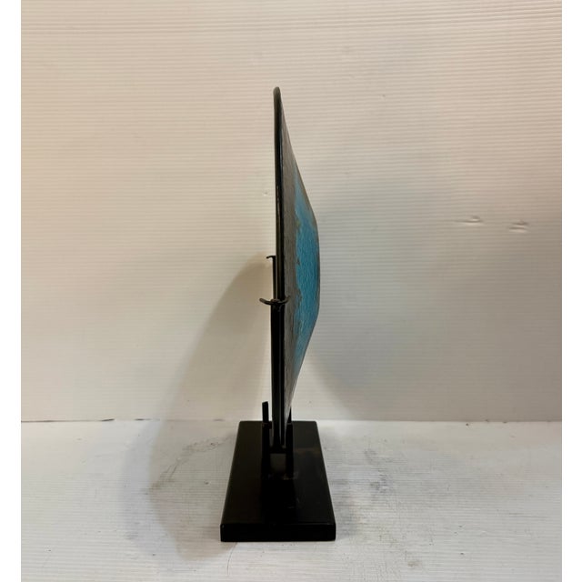Abstract Abstract Fused Glass Decretive Platter For Sale - Image 3 of 9