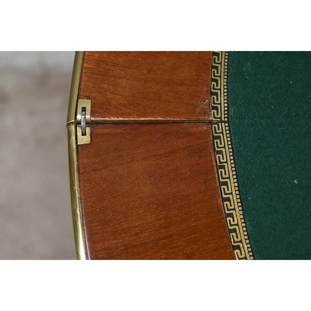 Early 20th Century Louis XVI Mahogany Half-Moon Games Table For Sale - Image 15 of 18