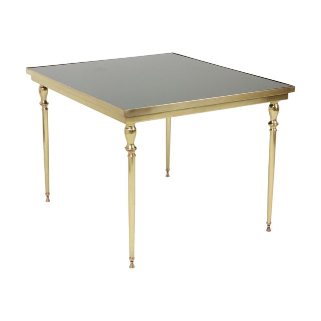 Vintage Brass and Copper Coffee Table from Maison Jansen, 1960s For Sale - Image 13 of 14