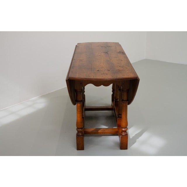 Large Gateleg Dining Table in Oak For Sale - Image 9 of 18