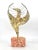 Metal 1970s Brutalist Metal Phoenix Bird Sculpture on Natural Stone For Sale - Image 7 of 12
