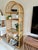 1970s Boho Chic Mid Century Vintage Bamboo 5 Tier Glass Shelf / Etagere For Sale - Image 5 of 8